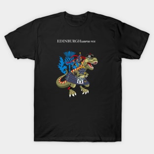 Clanosaurus Rex EDINBURGHsaurus rex Plaid Edinburgh Scotland Ireland Family Tartan T-Shirt